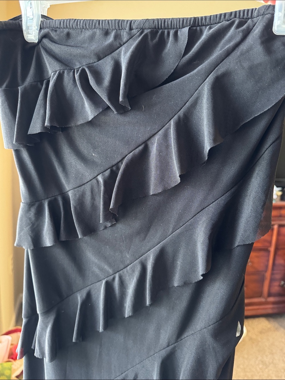 Black Ruffle Dress - Picture 2 of 3